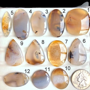 SELECTED Montana Agate Cabochon, Natural Semi Precious Gemstone Use For Jewelry Making,  Monatana Agate Artisan Designs Necklace LOT-A259