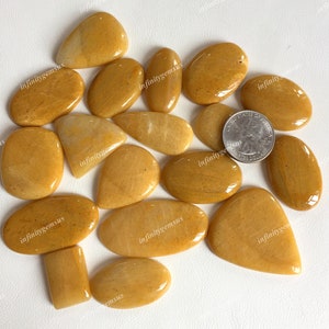 Lotto all'ingrosso di cabochon al quarzo dorato guaritore di alta qualità, lotto di cabochon di pietre preziose naturali, cabochon per la creazione di gioielli