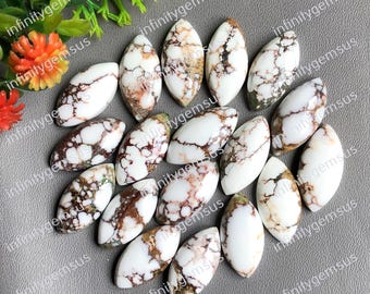 Wild Horse Jasper 10x20mm Gemstone, Calibrated Marquise Shape