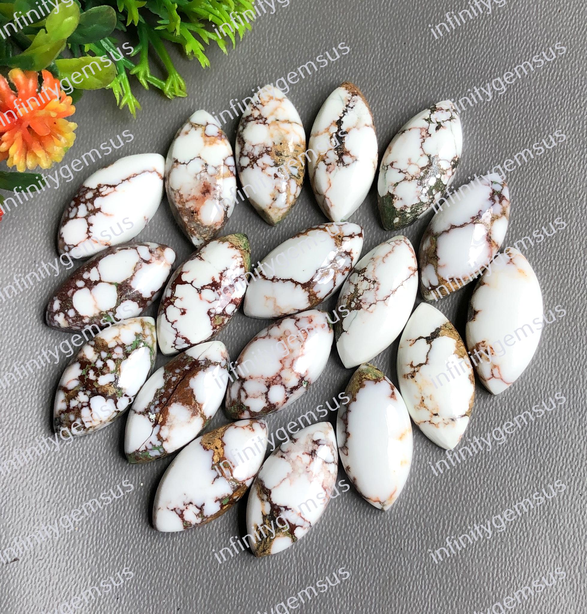 Wild Horse Jasper 10x20mm Gemstone, Calibrated Marquise Shape