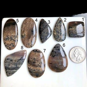 SELECTED honing dendrietagaat cabochon, goede kwaliteit dendrietagaat edelsteen voor het maken van sieraden, cadeau voor een speciaal iemand, geboortesteen LOT-P6