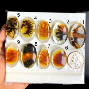 Cabujón doblete de ágata escénica SELECCIONADO, piedra preciosa suelta para joyería, joyería doblete de ágata, cristal natural, piedra preciosa de ágata LOTE-A46