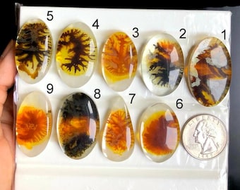 SELECTED Scenic Agate Doublet Cabochon, Loose Gemstone For Jewelry Making, Agate Doublet Jewelry, Natural Crystal, Agate Gemstone LOT-A46