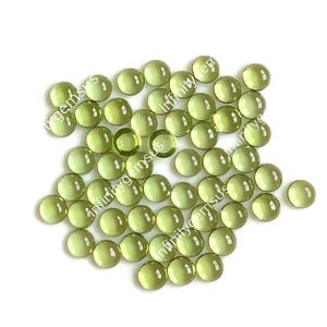 Topkwaliteit peridot-edelsteen, ronde vorm 4 mm, peridotringen, handgemaakte sieraden, glad gepolijst, beschermingskristal, nieuwjaarsaanbieding