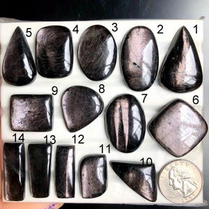 SELECTED Hypersthene Cabochon, Natural Semi Precious Gemstone For Jewelry Making, Hypersthene Healing Crystal Gemstone Jewelry Gift For Her