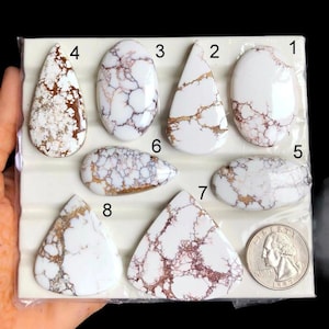 Cabochon de cheval sauvage SÉLECTIONNÉ, forme incroyable et pierre précieuse de cheval sauvage de qualité pour bijoux, pendentif enroulé de fil de fer, cristal de guérison LOT-A23