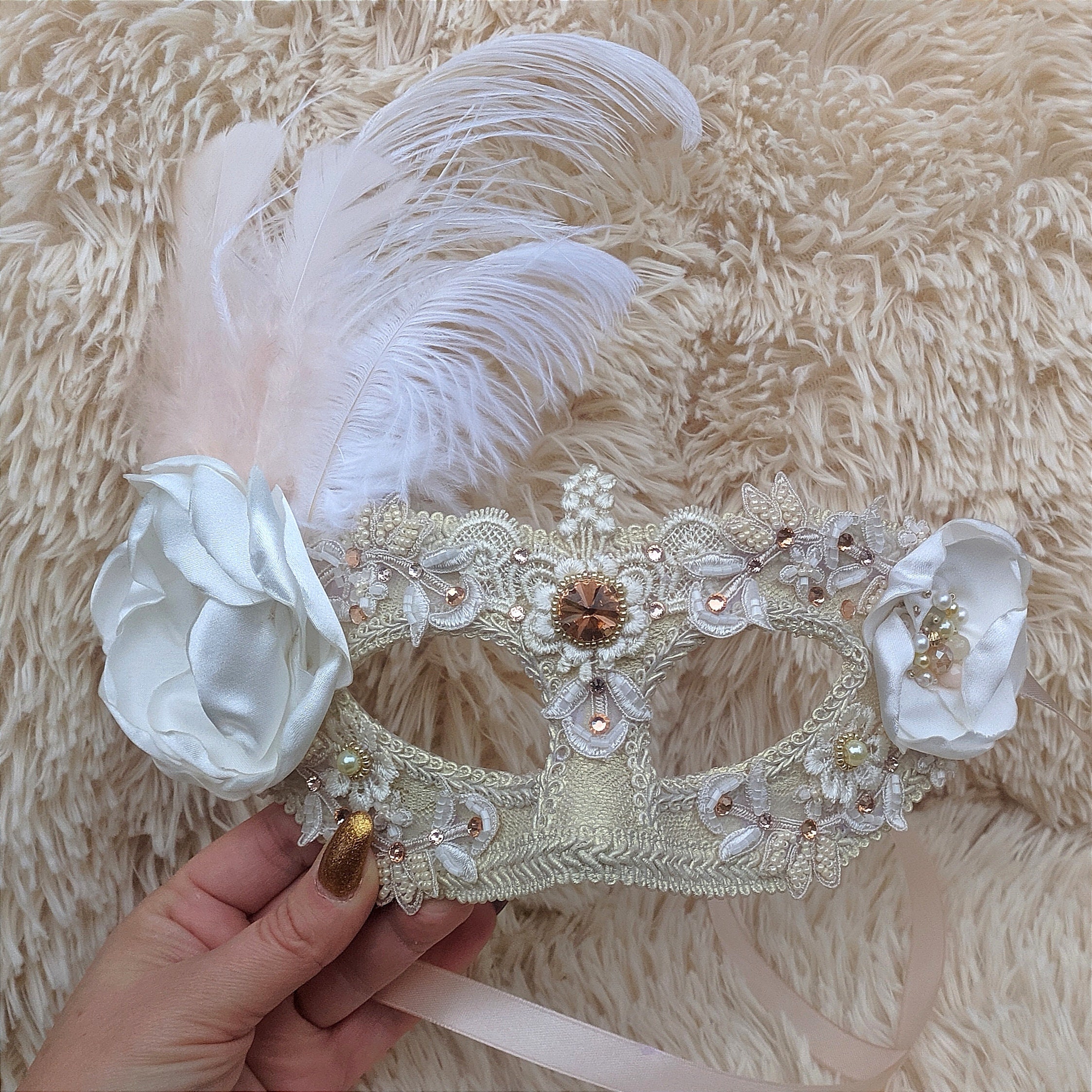 Gold and White Masquerade Dress - Etsy