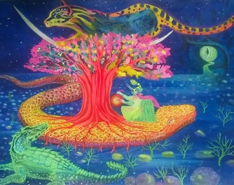 the tree of life. Original painting