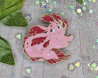 Axolotl Enamel Pin | Gift Fun Lapel Pin Kawaii Cottagecore