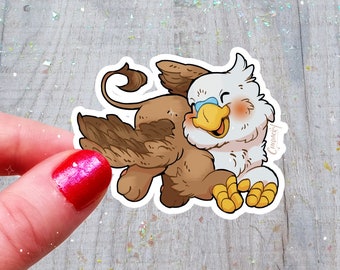 Griffin Sticker Holographic Cute Kawaii Holo Rainbow Cryptid