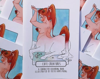Cute Creatures Colouring Book | 31 Colouring Pages | Heavyweight Paper