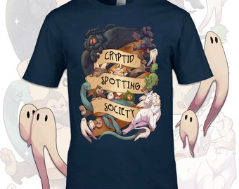 Cryptid Spotting Society TShirt | Mottenmann Jersey Teufel Fresno Nightcrawlers Bigfoot Nessie Einhorn Kaktus Katze Drachensäule Flatwoods Monster