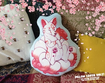 Kitsune Fox Plush Cuddle Pillow Cushion (Cover Only)