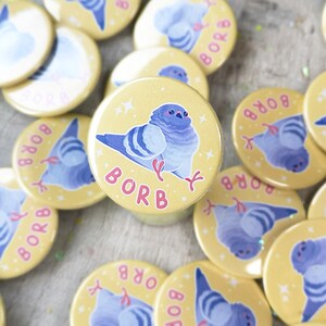 BORB Badge green blue budgie cockatiel pigeon image 4