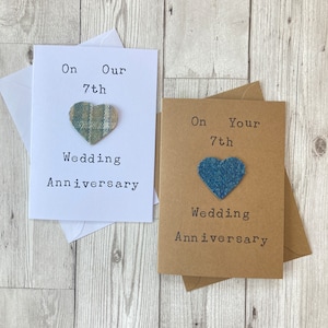 Wool 7th Wedding Anniversary Card