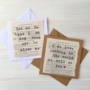 Much Ado About Nothing by Shakespeare, Love Quote Greeting Card afbeelding 1