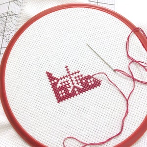 Folk Art Hearts Christmas Cross Stitch Pattern Sheets - Digital ...