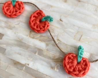 Mini Pumpkin Crocheted Garland
