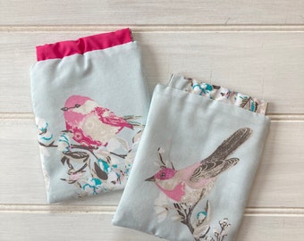 Flexi Frame Bird Fabric Pouch