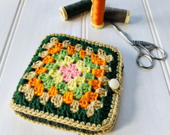 Crochet Granny Square Needle Case