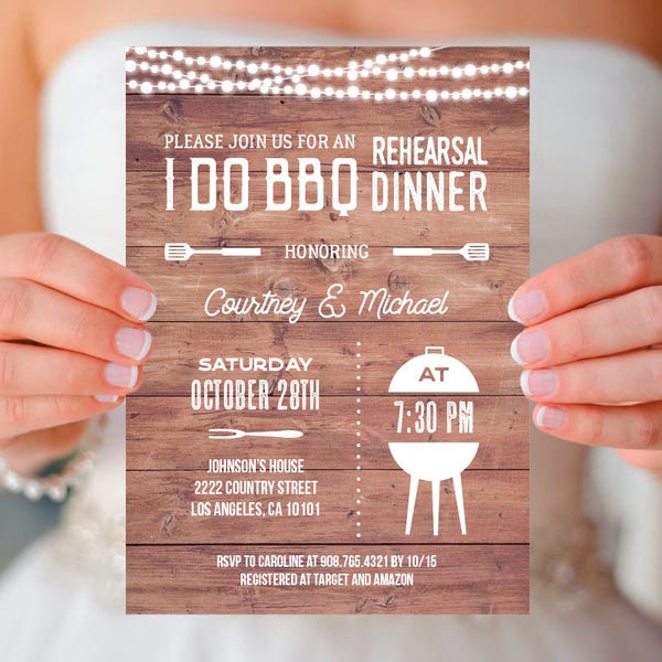 I do BBQ Rehearsal Dinner Invitation, rustic i do barbecue rehearsal dinner invite printable INSTANT DOWNLOAD editable pdf country rehearsal