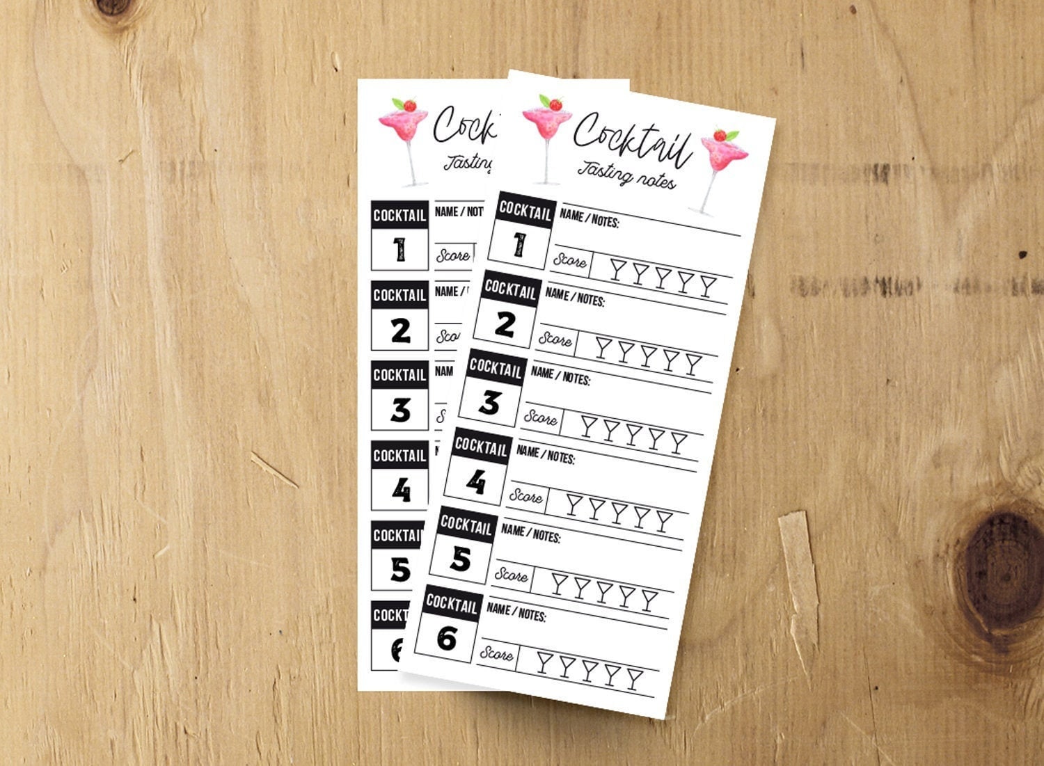 cocktail-tasting-card-printable-cocktail-tasting-scorecard-etsy-australia