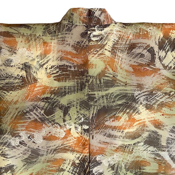 Haori silk,japanese jacket,lined,abstract pattern… - image 3