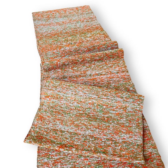 Woman's obi,silk,orange and green,antique weaving… - image 6