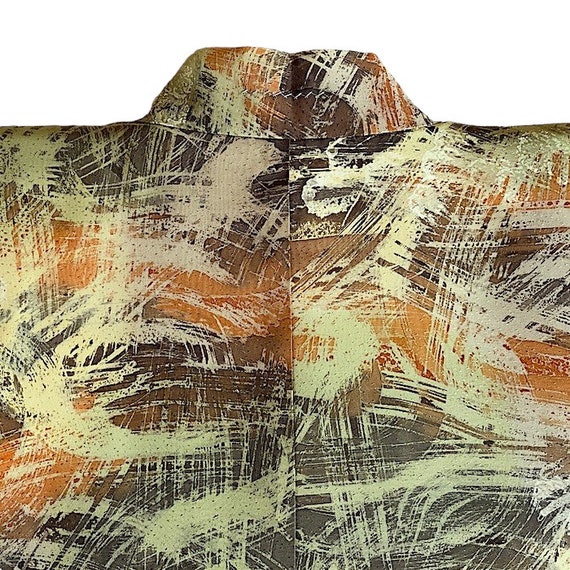 Haori silk,japanese jacket,lined,abstract pattern… - image 4