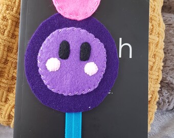 Psychic Wisp Bookmark page finder felt bookmark hand sewn bookmark original character