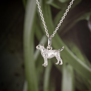 Recycled Silver Labrador Dog Charm Pendant: Woof Collection