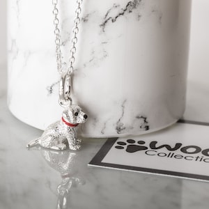 Sterling Silver Labrador Puppy Charm: Dog Memorial Pendant