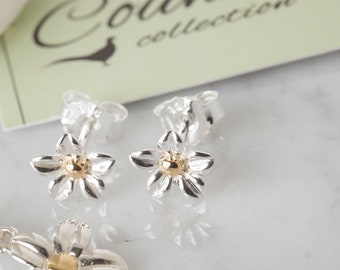 Daisy Flower Studs, Flower Stud Earrings, Daisy Earrings