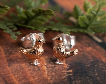 Chicken Stud Earrings