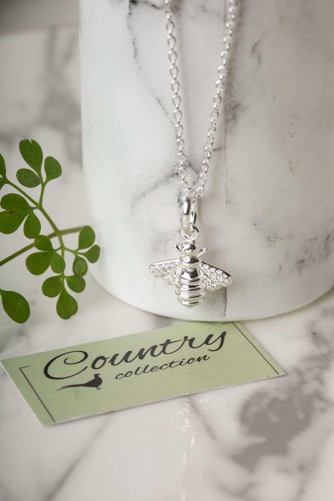 Silver Bumble Bee Necklace: Large Antique Silver Pendant - Etsy Kissing Bee Locket Necklace Mama Bumble Silver Vintage Antique Pendant wings display picture 1