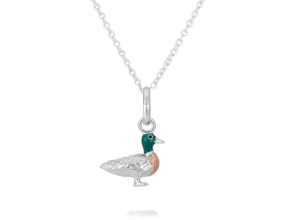 Duck Pendant Duck Necklace Duck Charm Duck Jewellery - Etsy UK