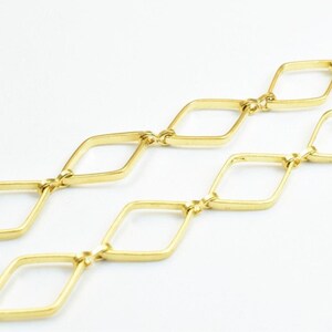 18K PVD Gold Filled Marquis Chain 17 1/5 Inches Long Include Clasp, 7mm Width, 1mm Thickness For DIY Findings Necklace Jewelry Making