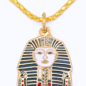 Ancient Egyptian Pendant: Unique Tutankhamen Design with Historical Charm Size 34x20mm