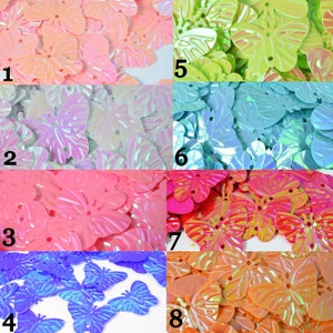 18x23mm schillernde Schmetterlingsform / strandige Pailletten/ lose Paillettes, Wholesale Muschel, schimmernde Paillettenbekleidung, Schuh dekor