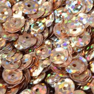 3/4/6mm light brown  cup glossy iridescent sequins sheen round sequins/loose paillettes,wholesale sequins,shimmering sequin apparel