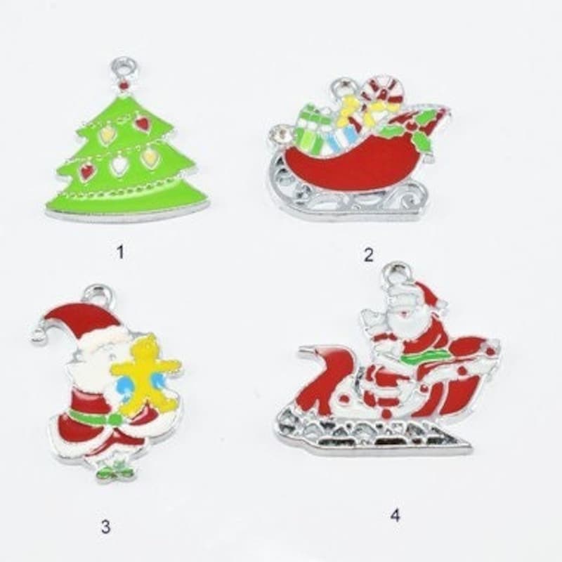 Enamel christmas charms uk