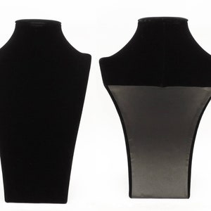 Black velvet necklace jewelry display 3 sizes 10&quot;, 12&quot; and 14&quot; inches