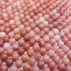 Red Aventurine Gemstone Round Beads 6mm,8mm,10mm,12mm Natural Semi Precious Stone Beads Natural Healing Chakra Stones for DIY Jewelry Making