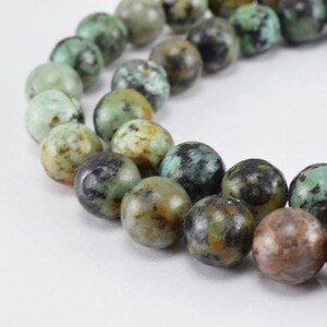 Natural african turquoise gemstone round beads 4mm/6mm/8mm/10mm natural stones beads natural healing stone chakra stones for jewelry making