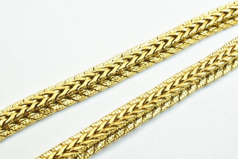 18K Gold Filled Foxtail Chain 18 Inches Long 6mm width | Etsy