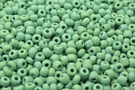 Seed Beads Glass Beads Green Size Sold by Lb/ Pound Size 6/0