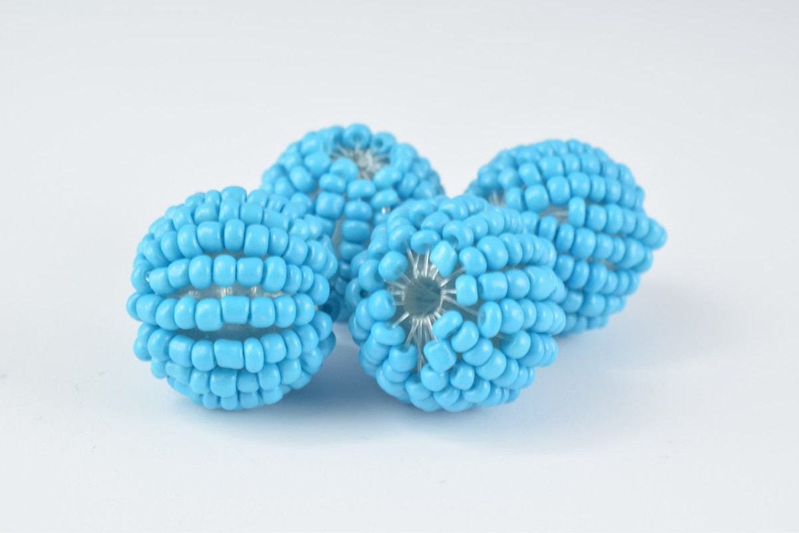 Seed Beads Bon Bon Round Ball Beads, Size 18mm.20mm.23mm Wrapped Beads ...