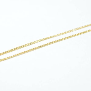 1mm PVD Gold Chain 18K GFC063 Sold by Foot
