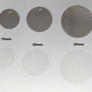 Flache Pailletten rund/lose klar und silber Chrom Wholesale Pailletten schimmernde Pailletten Bekleidung,Schuh Dekor 15mm,20mm,25mm Loch oben.