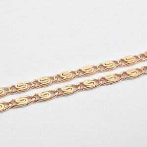 18k PVD Rose Gold tarnish resistant chain 19&quot; inches long 2.5mm width 1mmthickness cg238